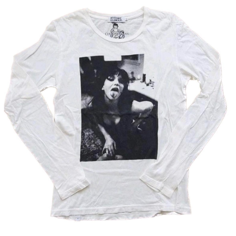 hysteric glamour courtney love (hole) long sleeve t shirt - Picture 1 of 2